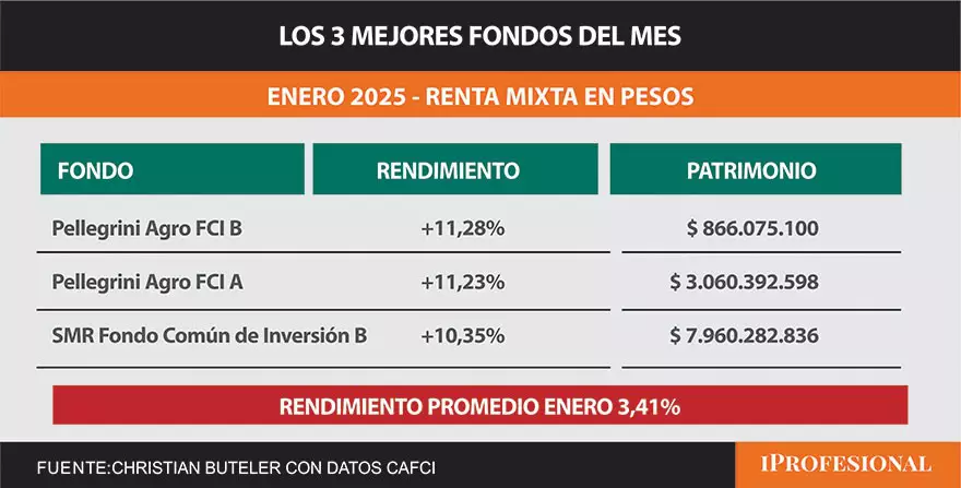 Los mejores fondos del mes.